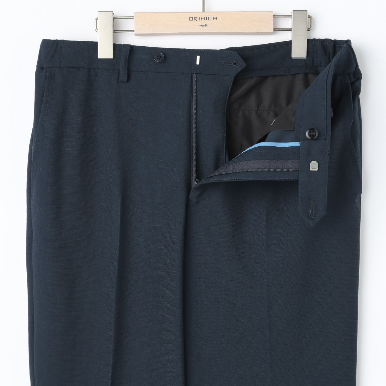Japanese Fabric THE THIRD SUITS BIZSPO Pants - Navy_14