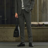 Water-Repellent Glen Plaid Pants - Medium Gray_12