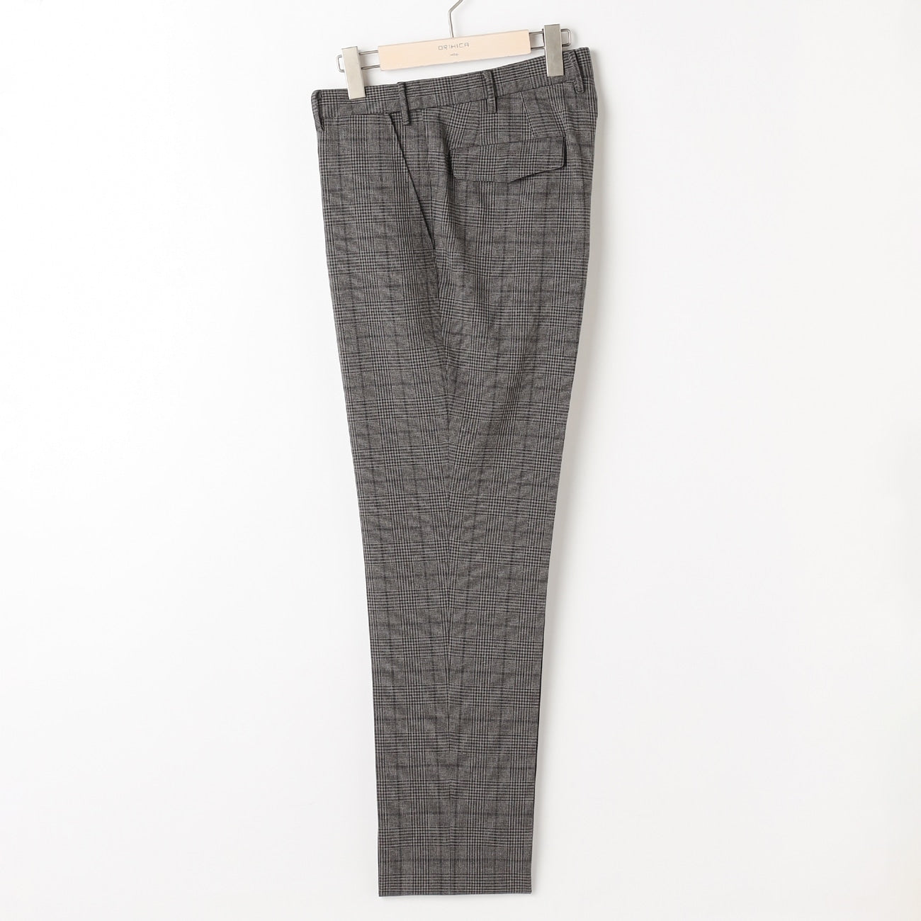Water-Repellent Glen Plaid Pants - Medium Gray_15
