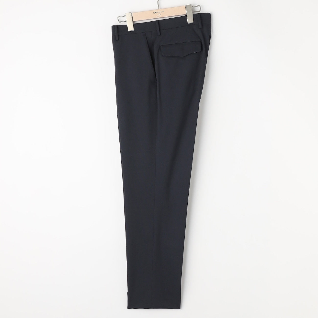 Washable Stretch Plain Pants - Navy_15