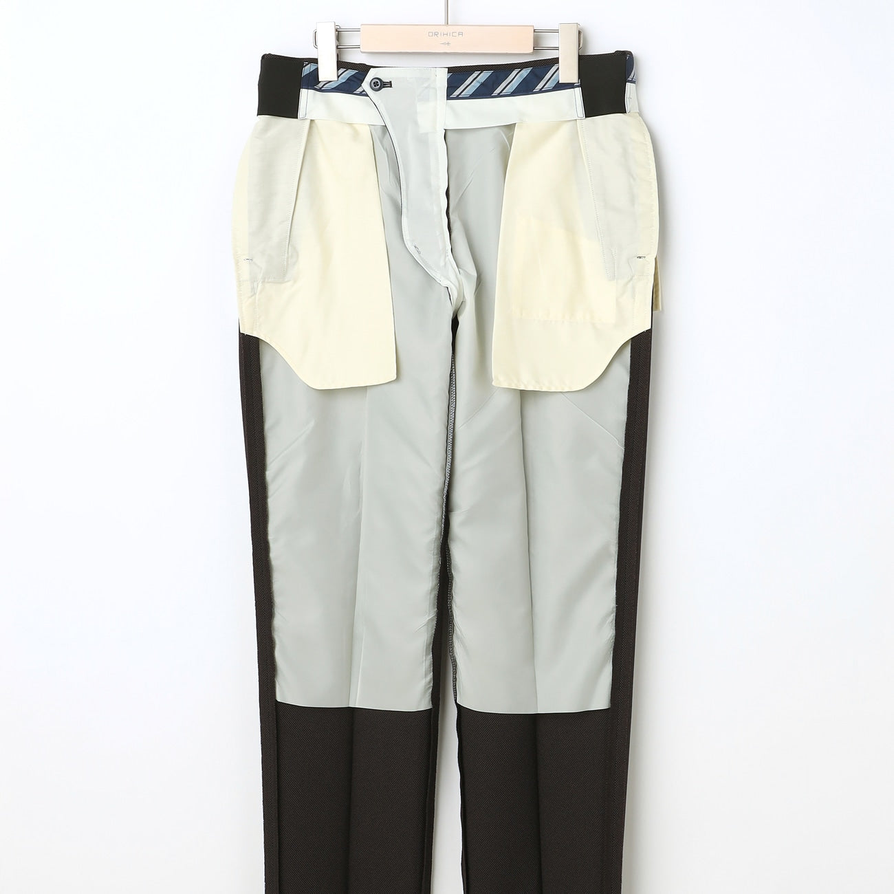 防水鸟眼配色长裤 -灰