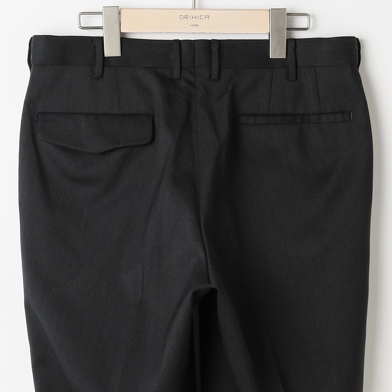 輕彈免燙舒適長褲 濃灰