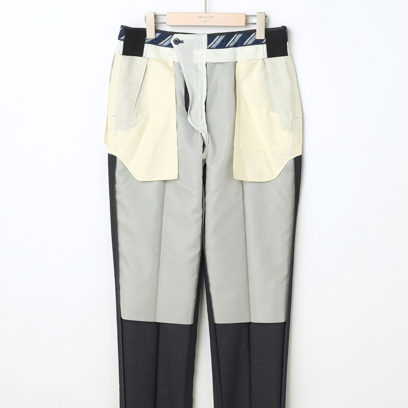 輕彈免燙舒適長褲 中灰