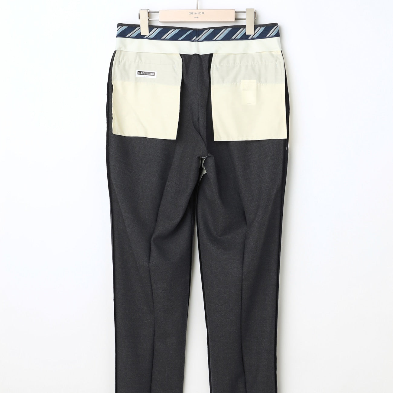 輕彈免燙舒適長褲 中灰