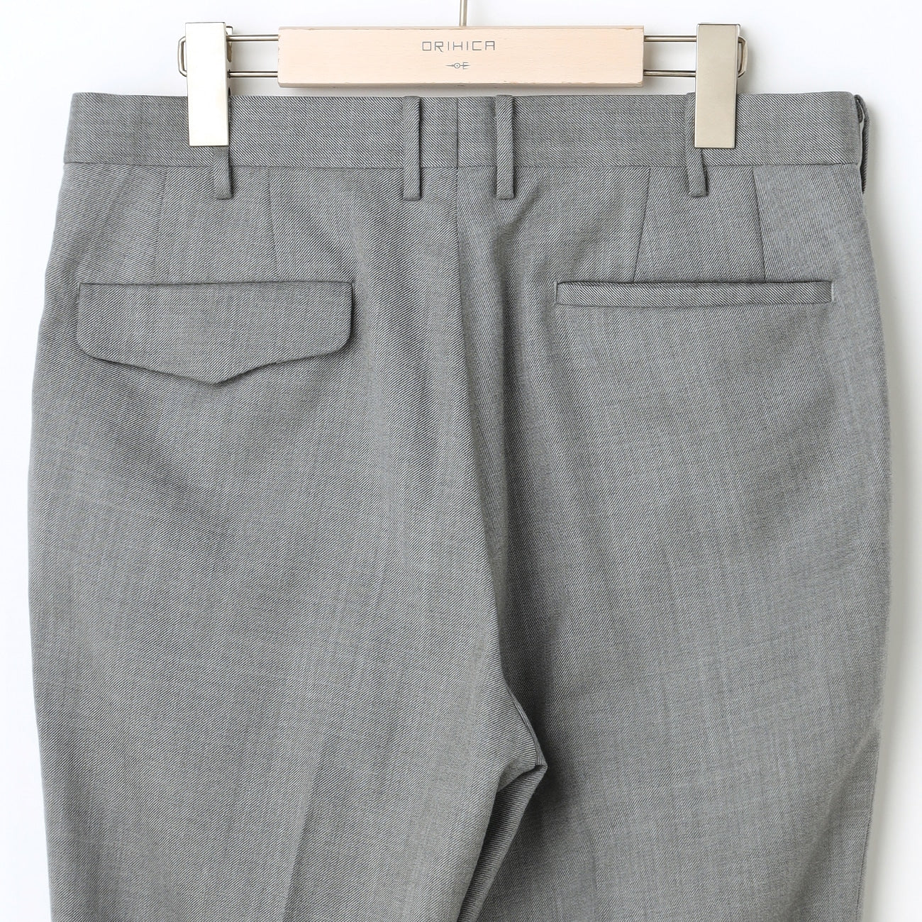 輕彈免燙舒適長褲 淺灰