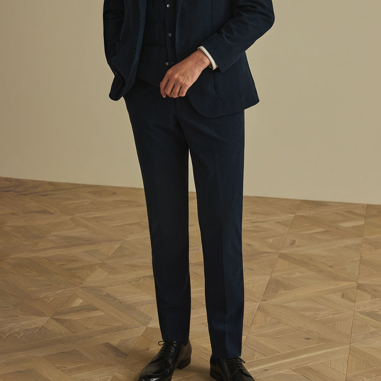 THE THIRD SUITS Corduroy Pants - Navy_19