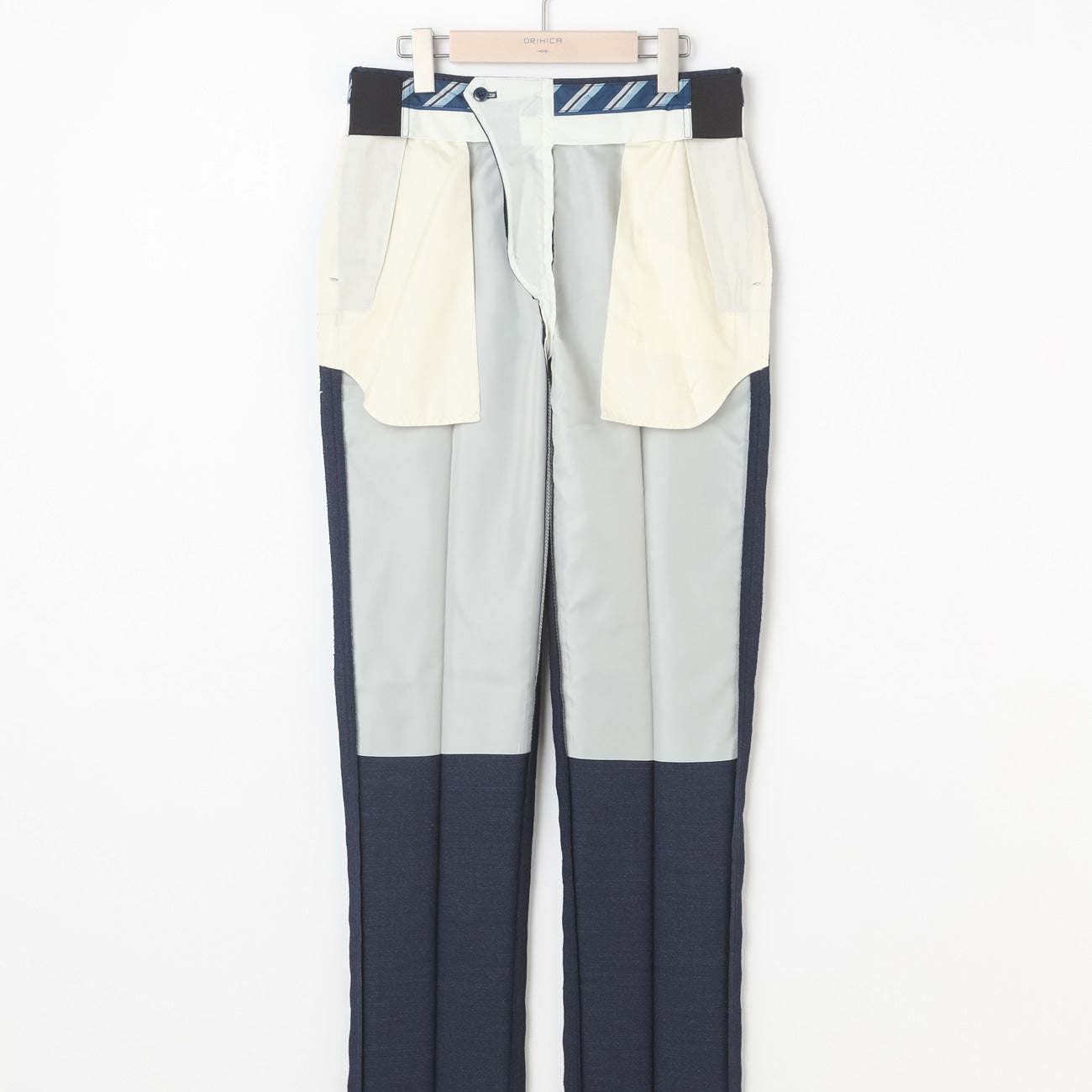 纯色磨毛搭配长裤 -深蓝