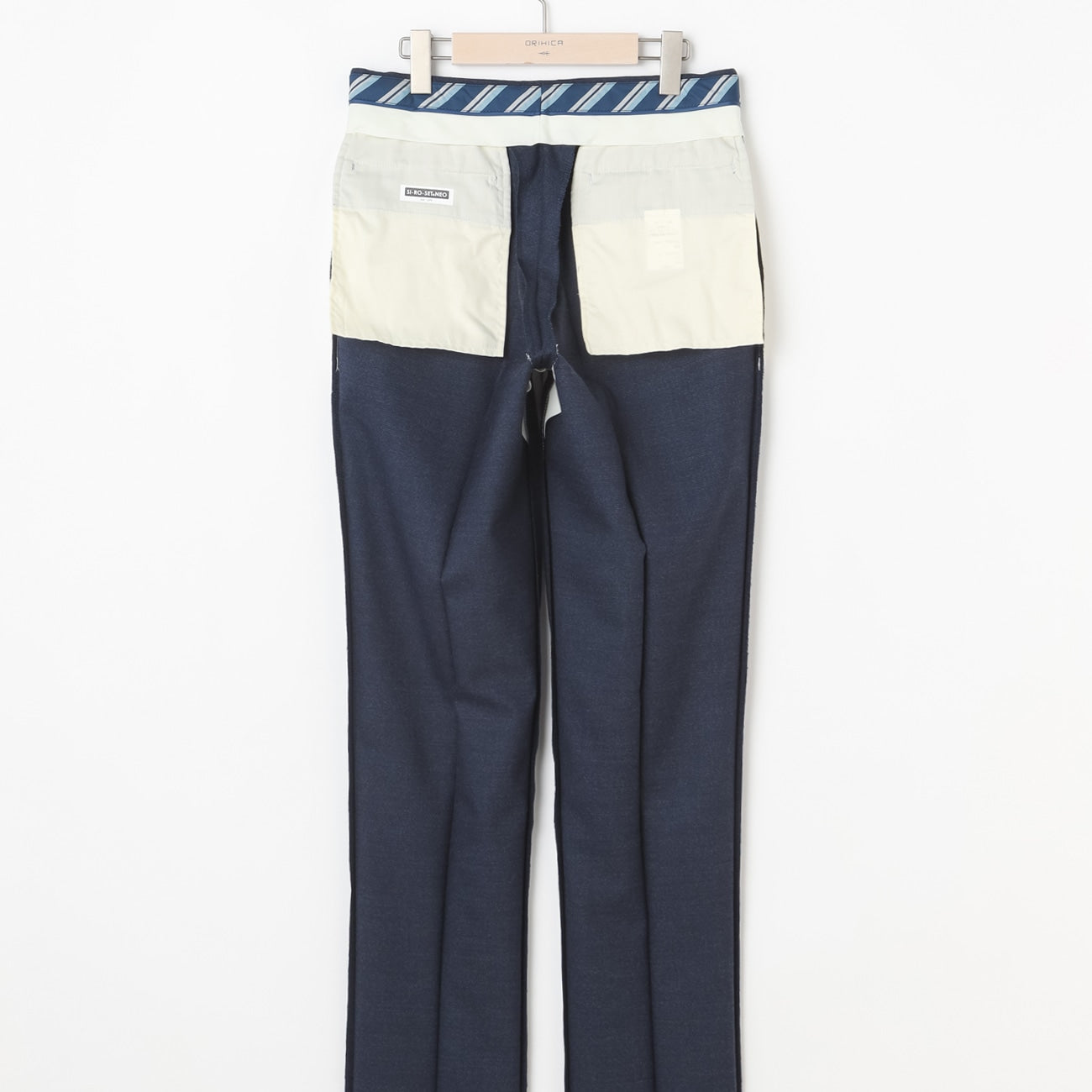 纯色磨毛搭配长裤 -深蓝