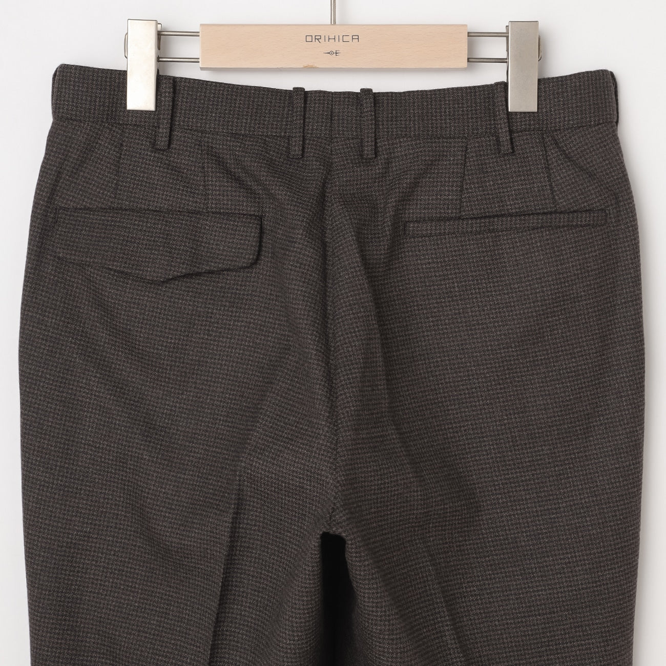 獵犬紋磨毛搭配褲子 - 啡色_24