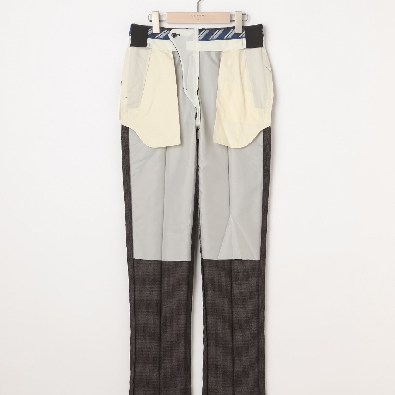 獵犬紋磨毛搭配褲子 - 啡色_25