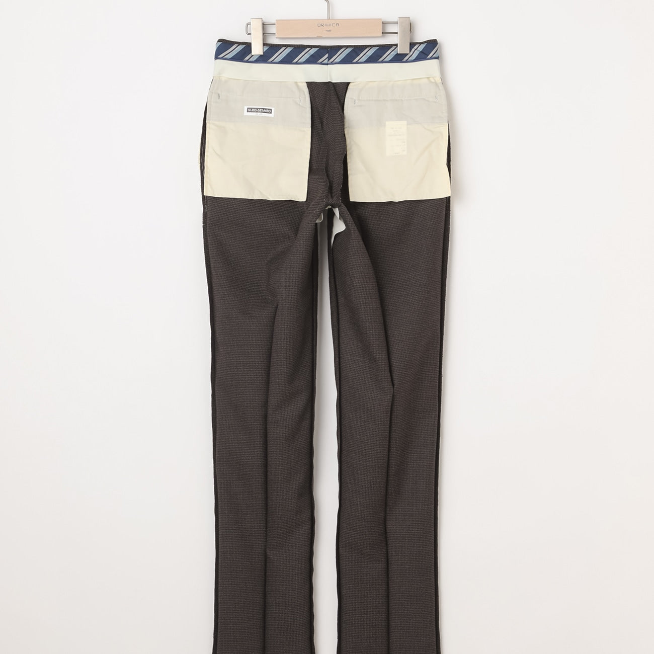 獵犬紋磨毛搭配褲子 - 啡色_26