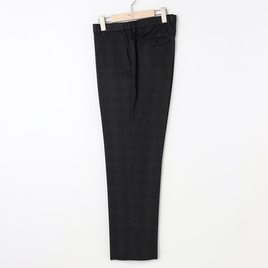 THE THIRD SUITS Glen Plaid Pants - Charcoal Gray_15