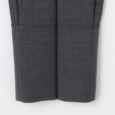 Wool Blend Plain Pants - Medium Gray_34