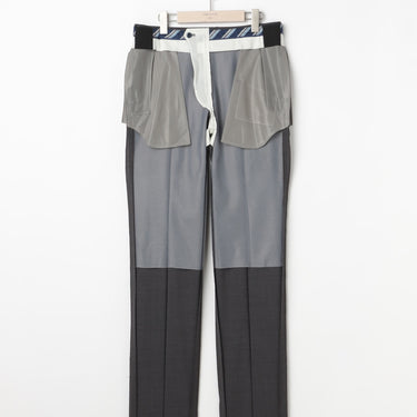Non-iron Wool Blend Plain Pants - Medium Gray_19