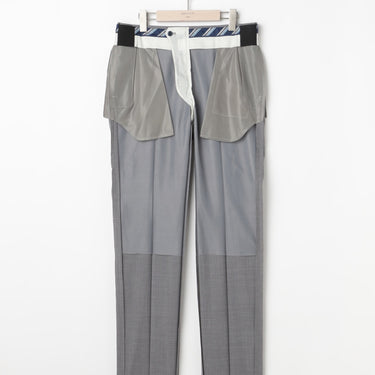 Non-iron Wool Blend Plain Pants - Light Gray_22