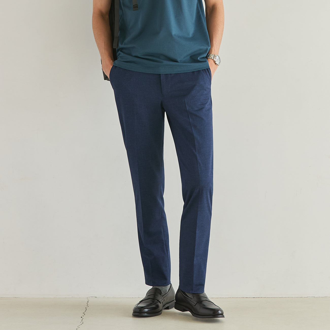 THE THIRD SUITS Super Cool High-breathability Pants - Blue_14