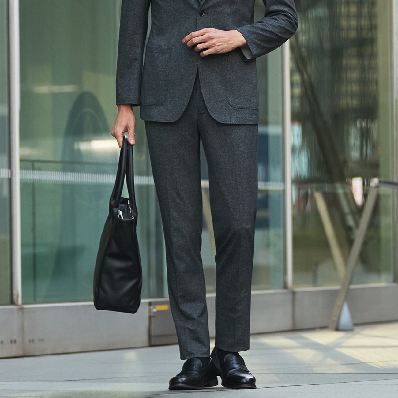 THE THIRD SUITS Super Cool High-breathability Pants - Light Gray_16