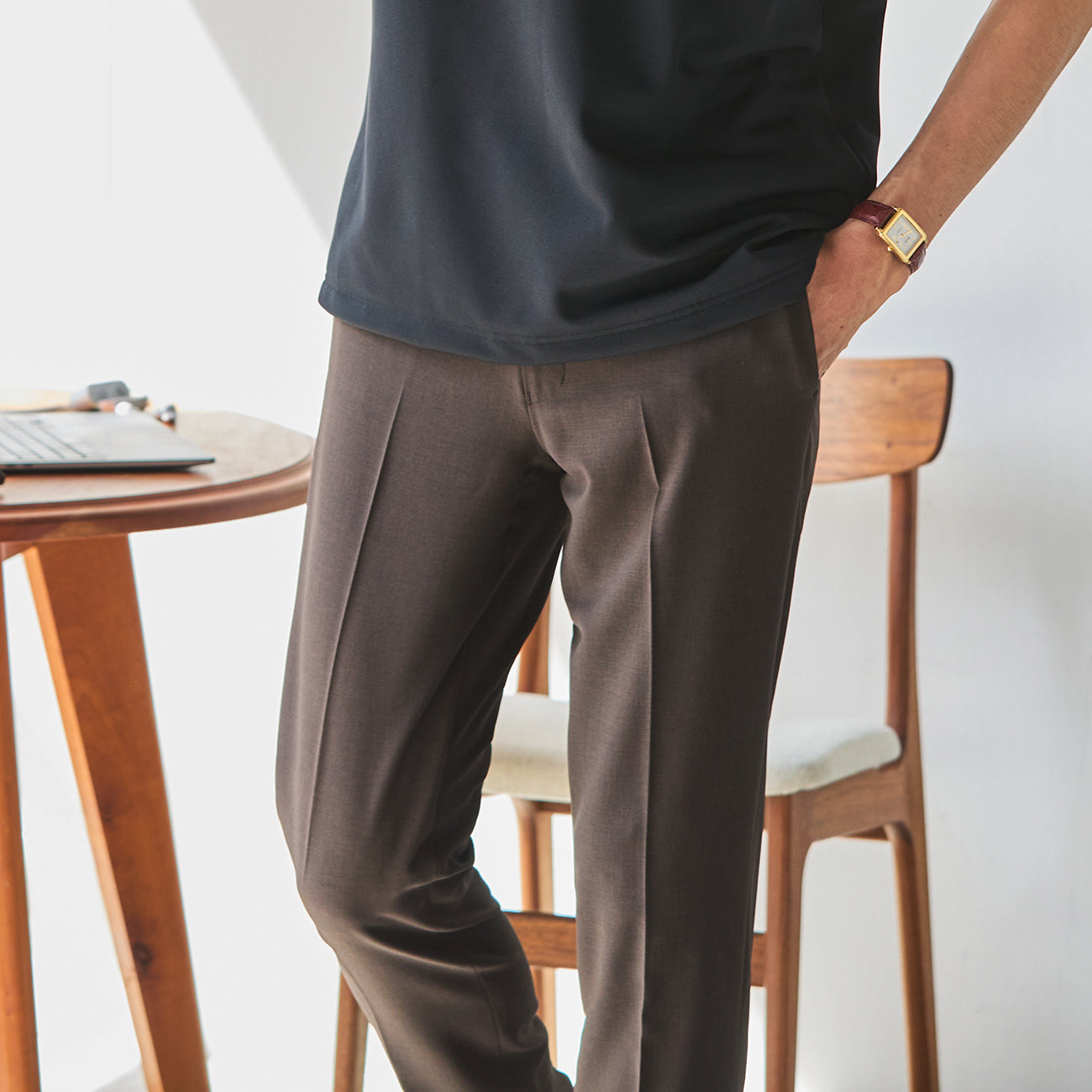 Super Cool High-breathability Pants - Brown_13