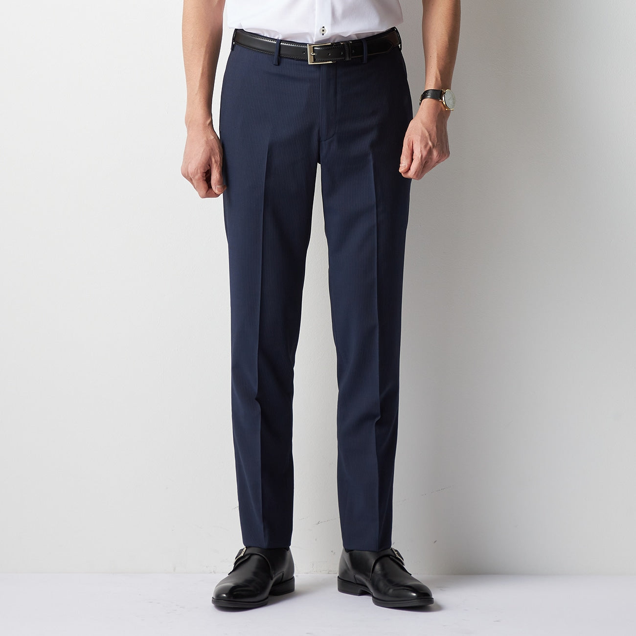 High Breathability Stripe Pants - Navy_12