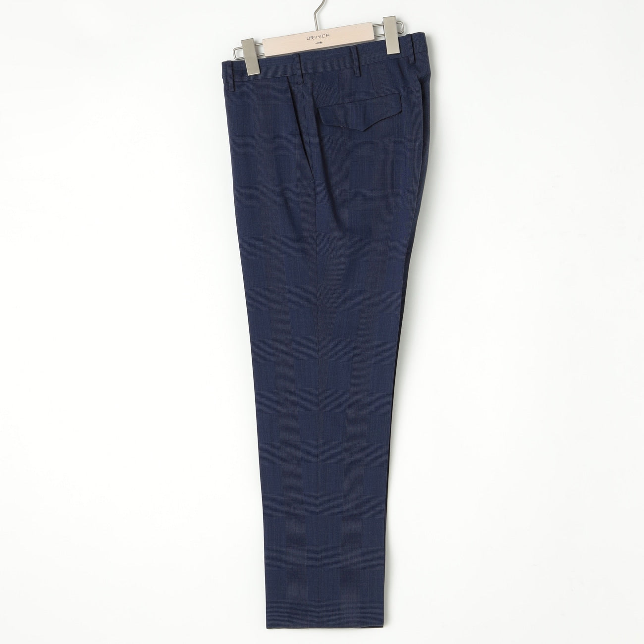 High Breathability Glen Plaid Pants - Navy_15