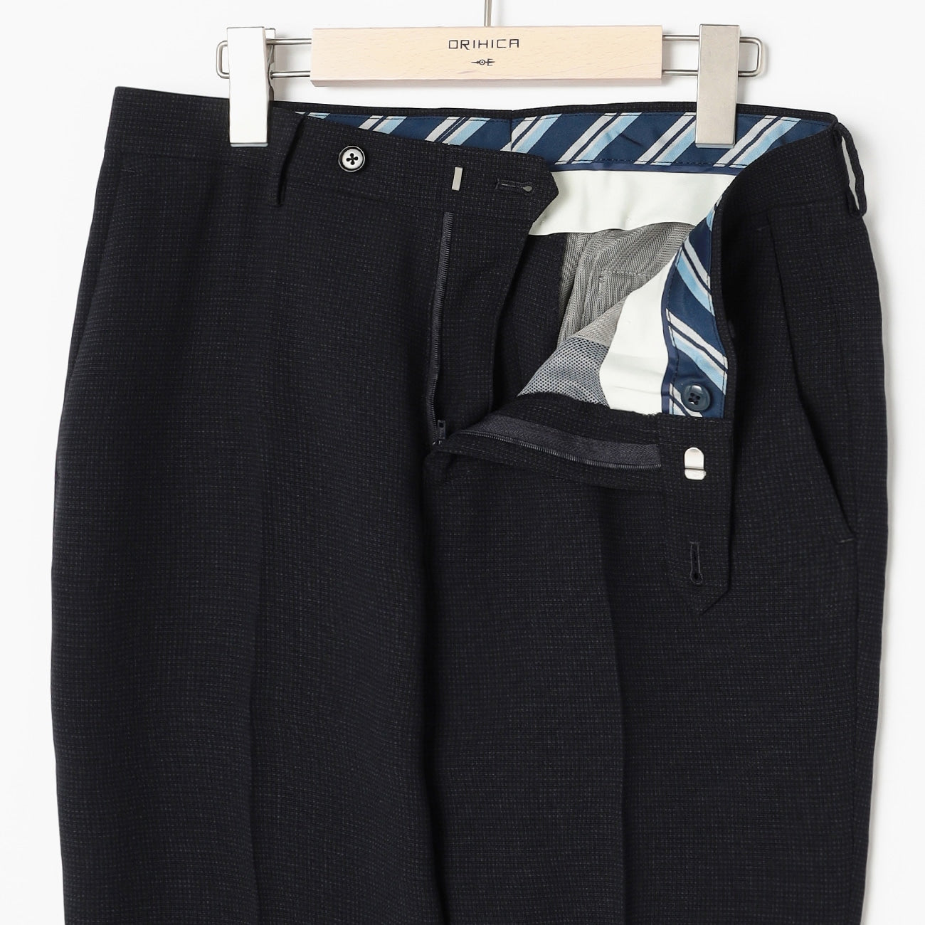 High Breathability Houndstooth Pants - Navy_18