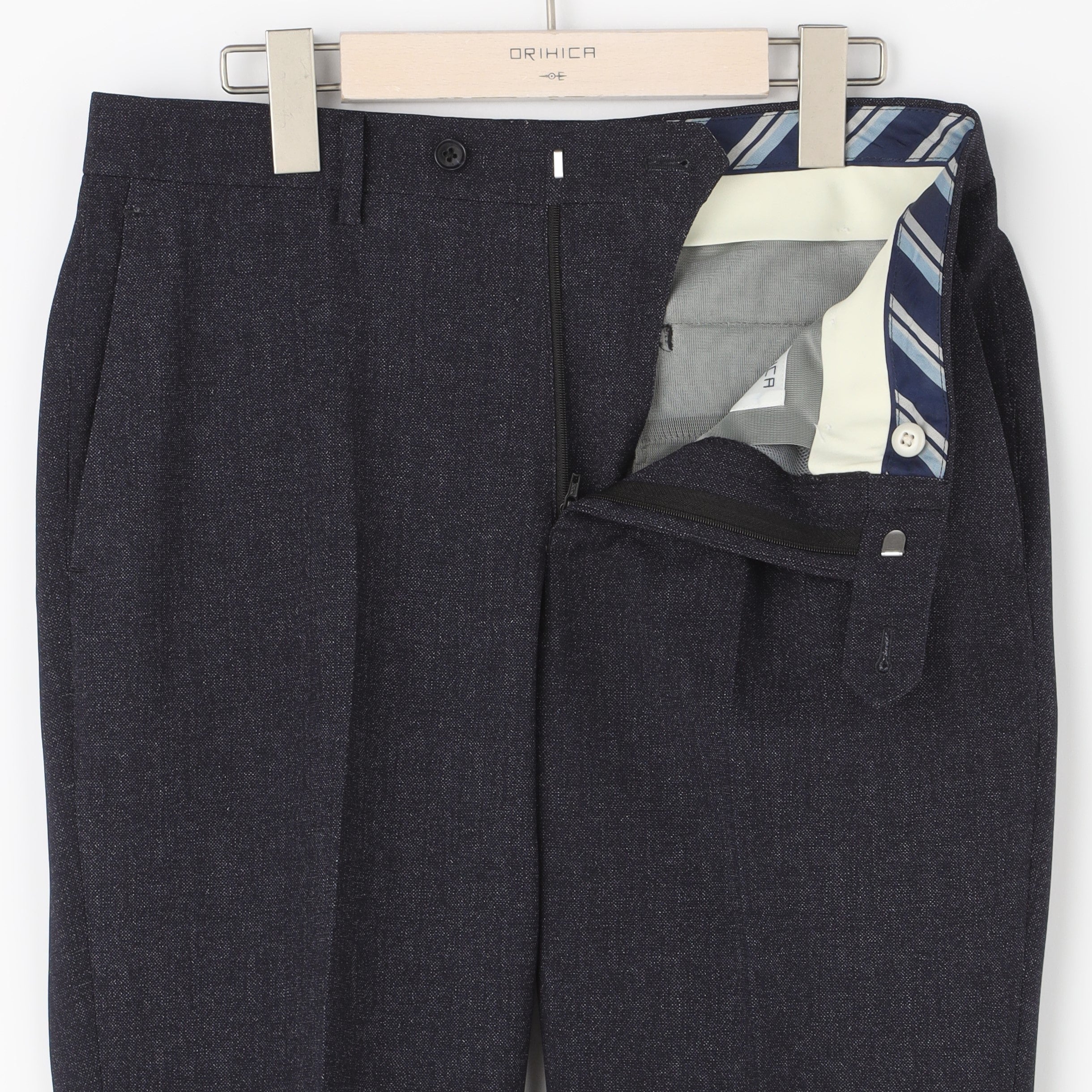 Super Cool High-breathability Denim-like Pants - Navy_15