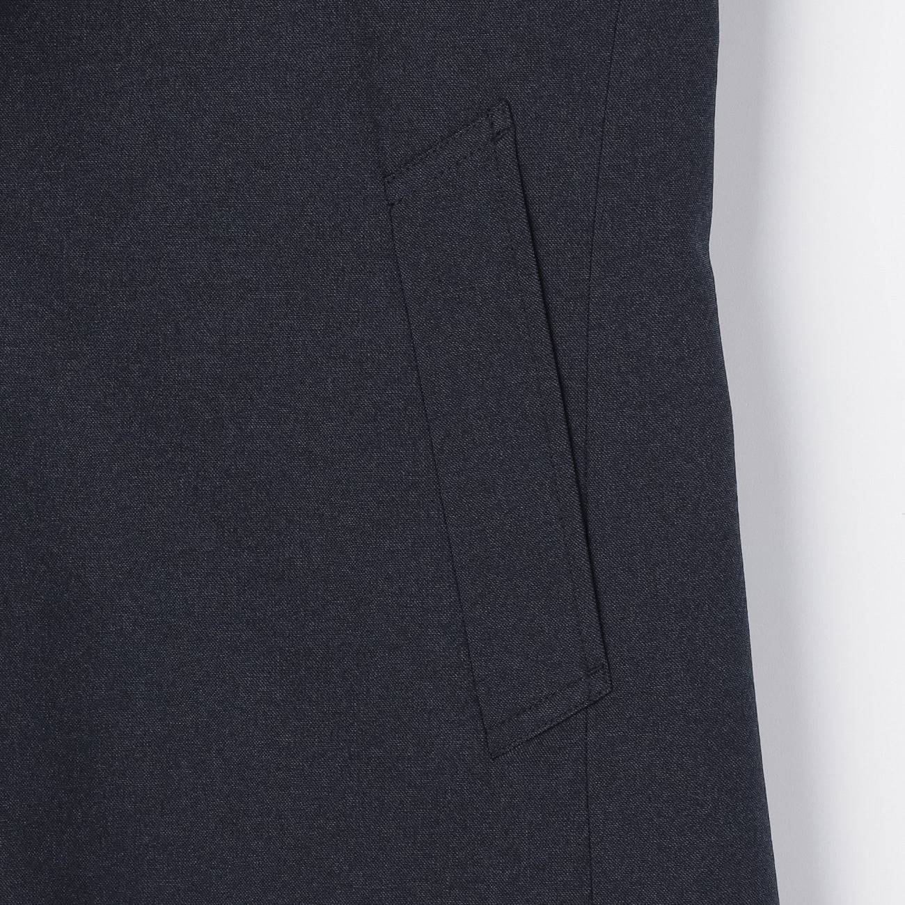 潑水牛仔布翻立領 外套 -深藍