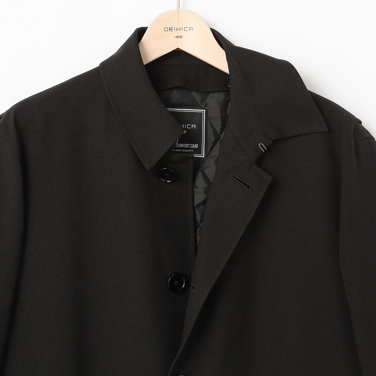 防潑水 巴爾瑪肯大衣 黑_17