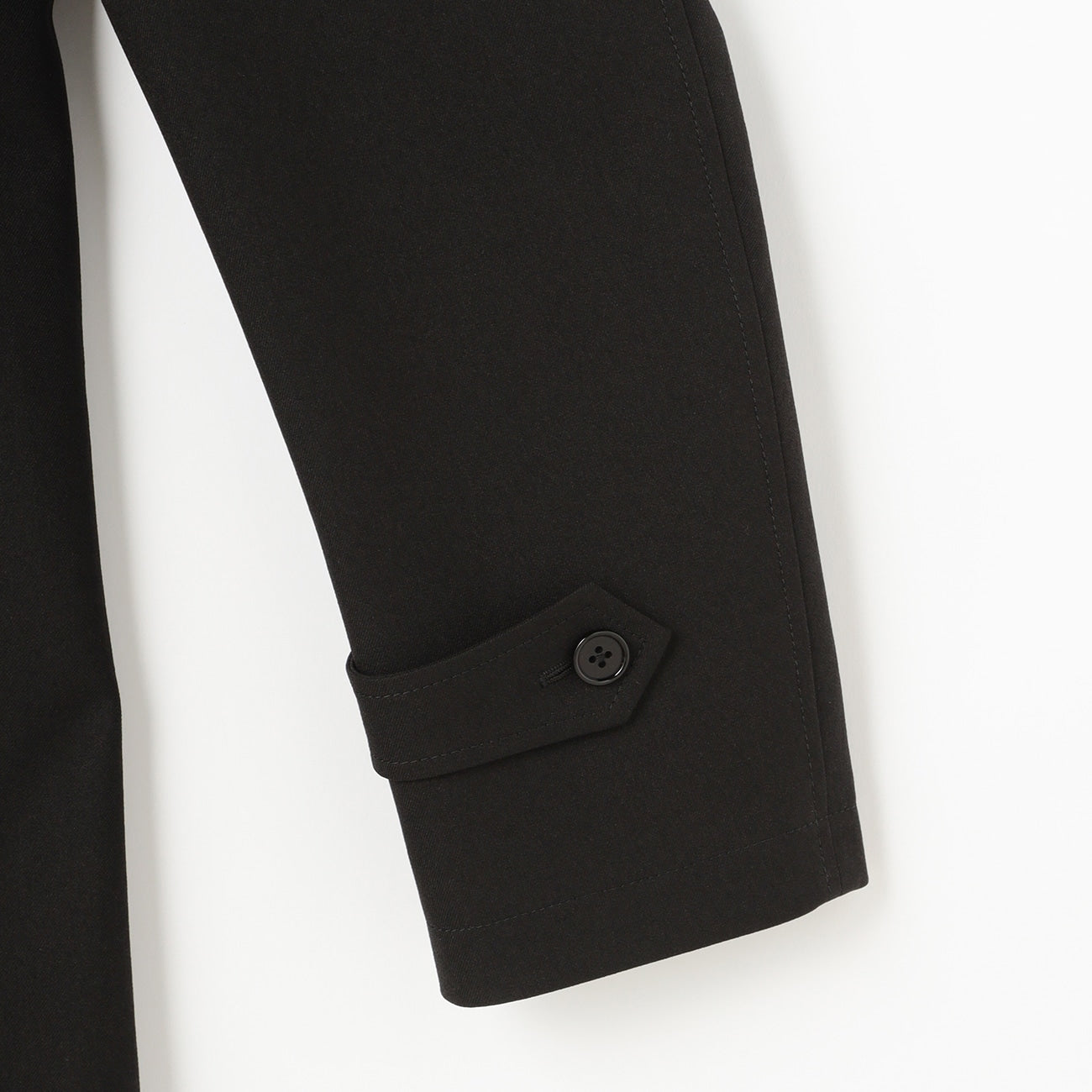 防水翻立領 大衣 - 黑色_18