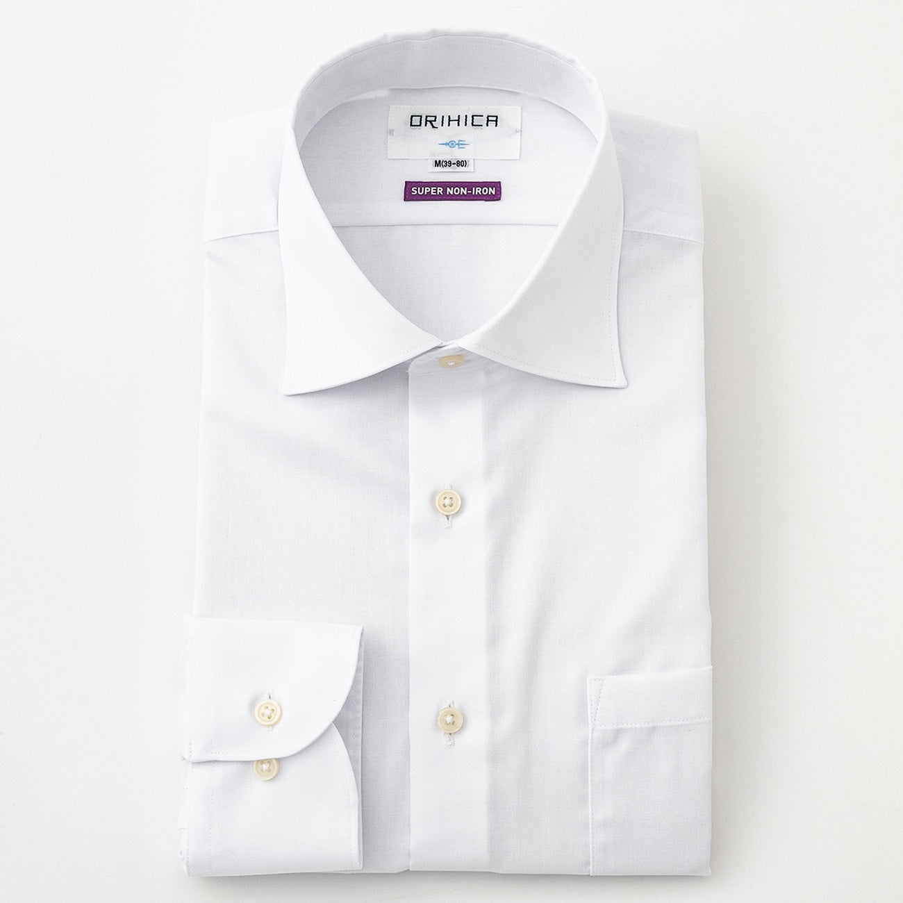 Super Non-Iron Spread Collar Shirt - White_11