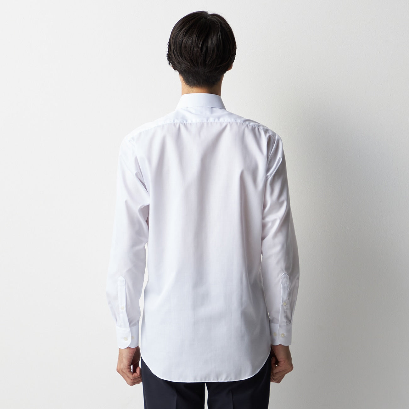 Super Non-Iron Spread Collar Shirt - White_10