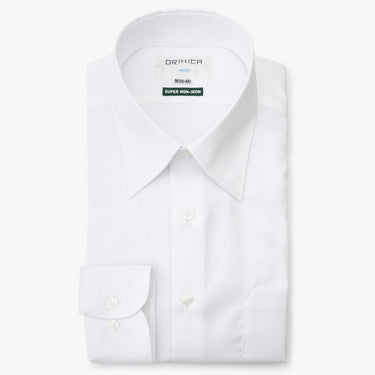 Super Non-iron Cotton Point Collar Shirt - White_20