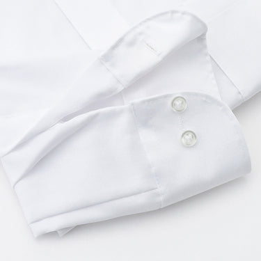 Super Non-iron Cotton Spread Collar Shirt - White_25