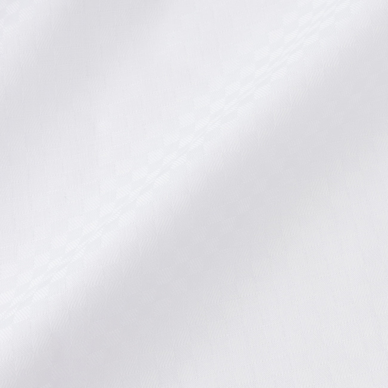 超级无熨烫纽扣格纹衬衫 - 白色_16