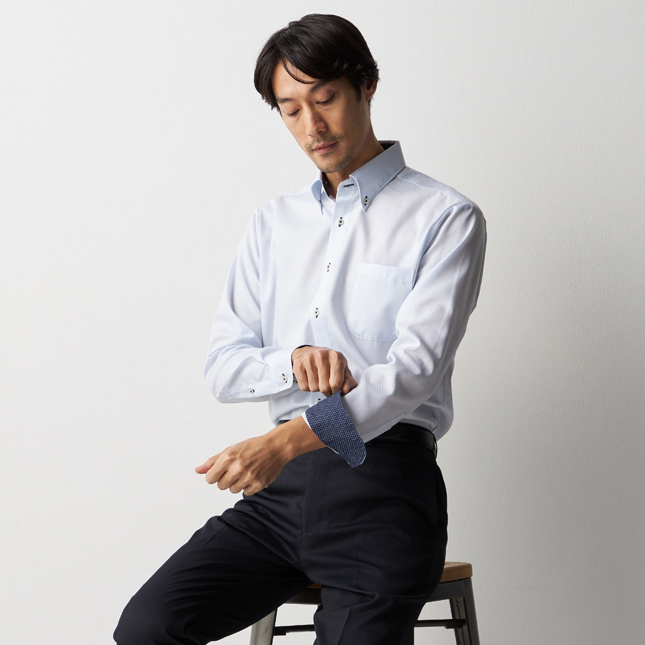 Super Non-Iron Button-Down Shirt - Blue_07