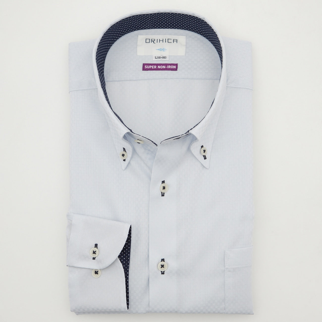 Super Non-Iron Button-Down Shirt - Blue_09