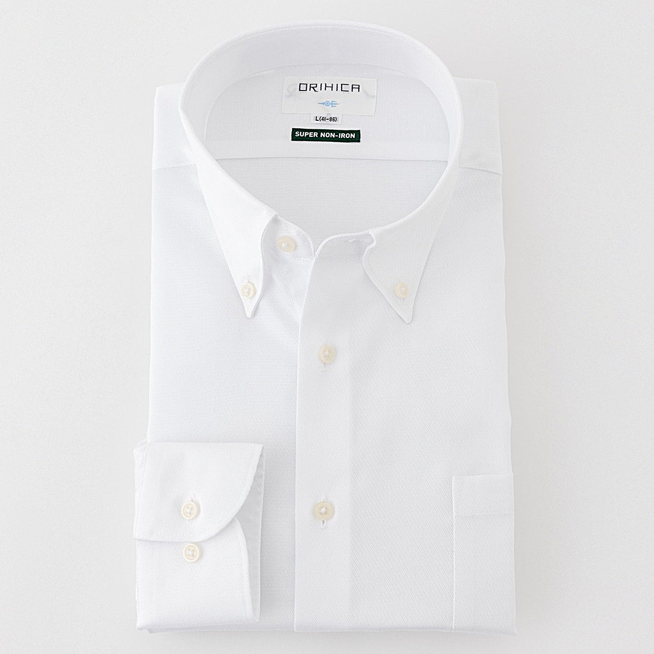 Super Non-Iron Cotton Button-Down Shirt - White_07
