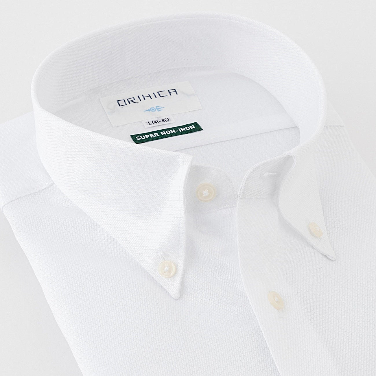 Super Non-Iron Cotton Button-Down Shirt - White_08