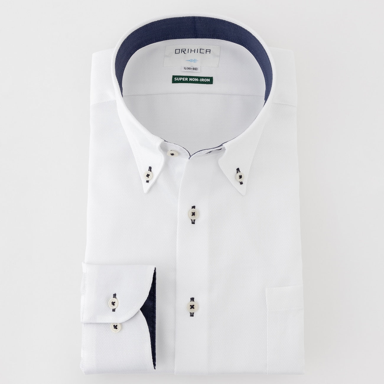Super Non-Iron Cotton Button-Down Shirt - White_09
