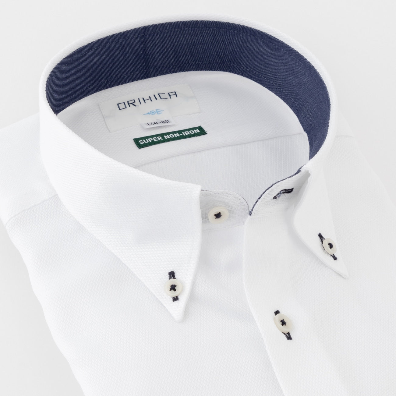 Super Non-Iron Cotton Button-Down Shirt - White_10