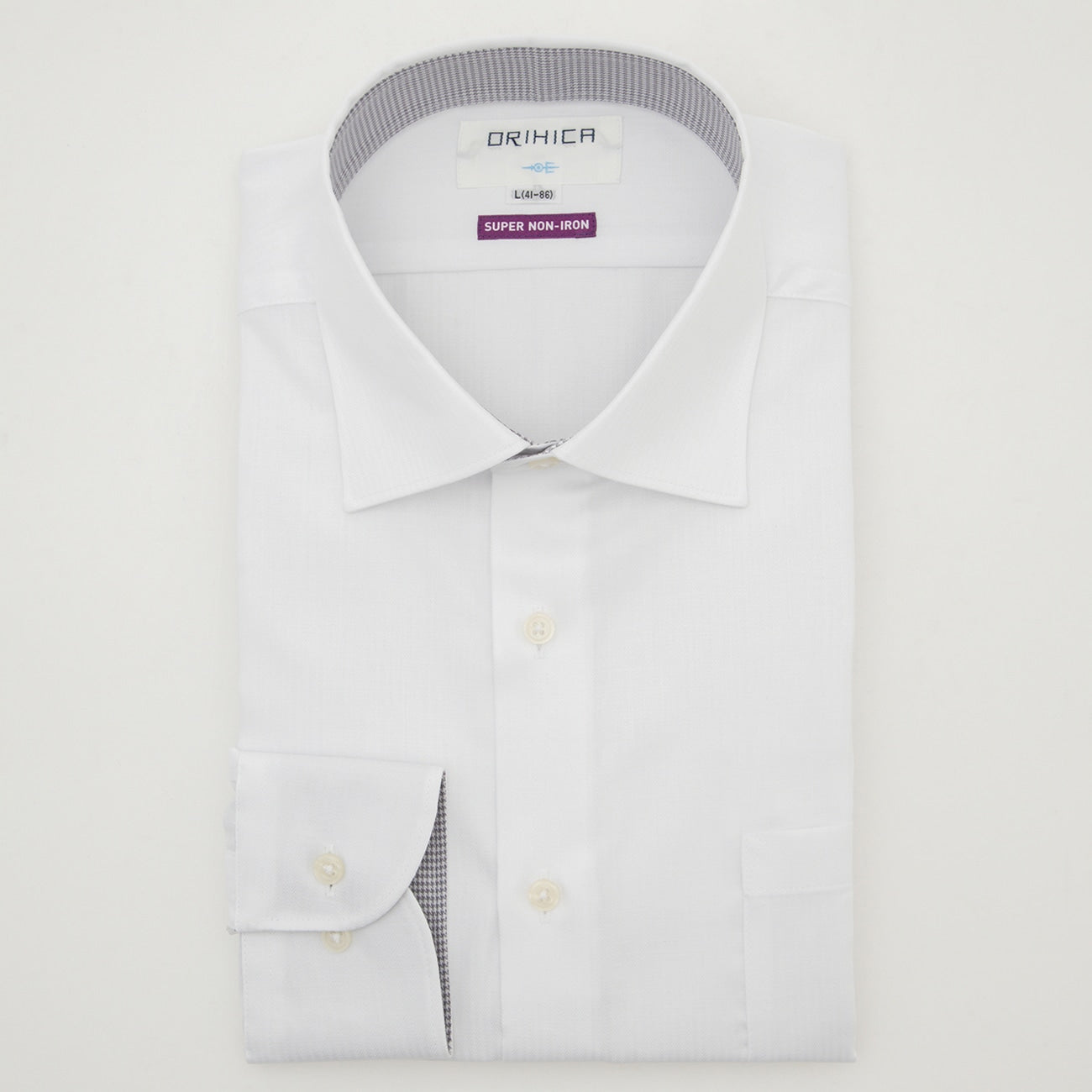 Super Non-Iron Spread Collar Shirt - White_09