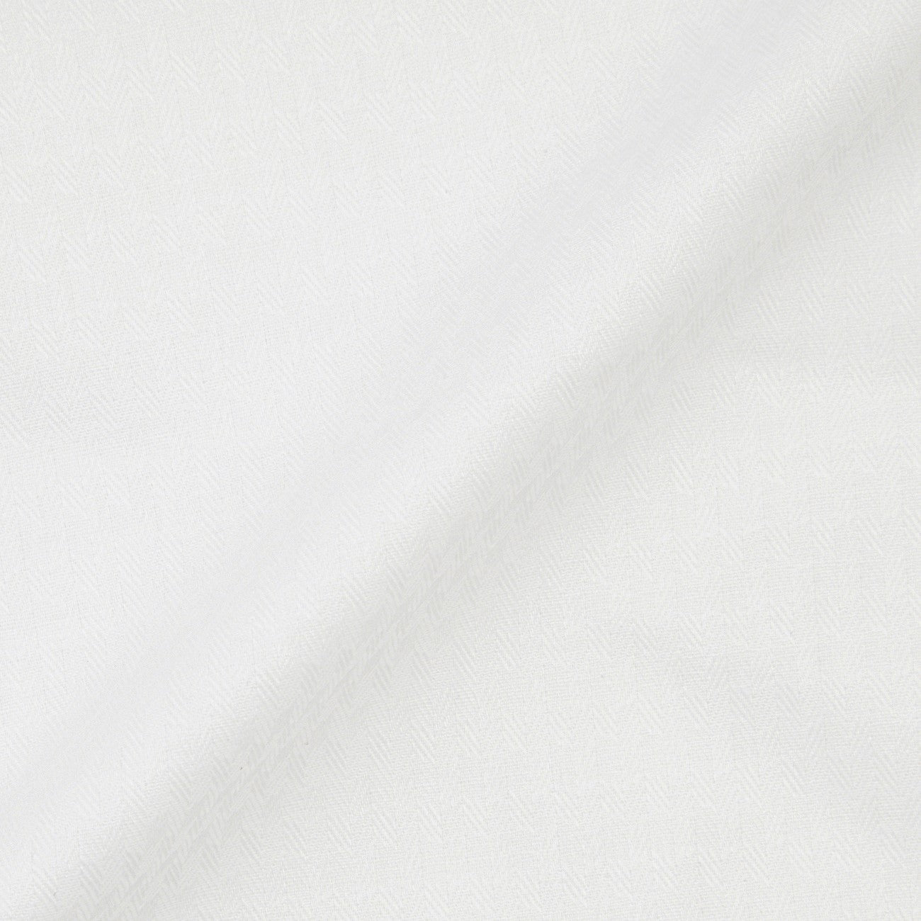 超级无熨斗宽领格纹衬衫 - 白色_12