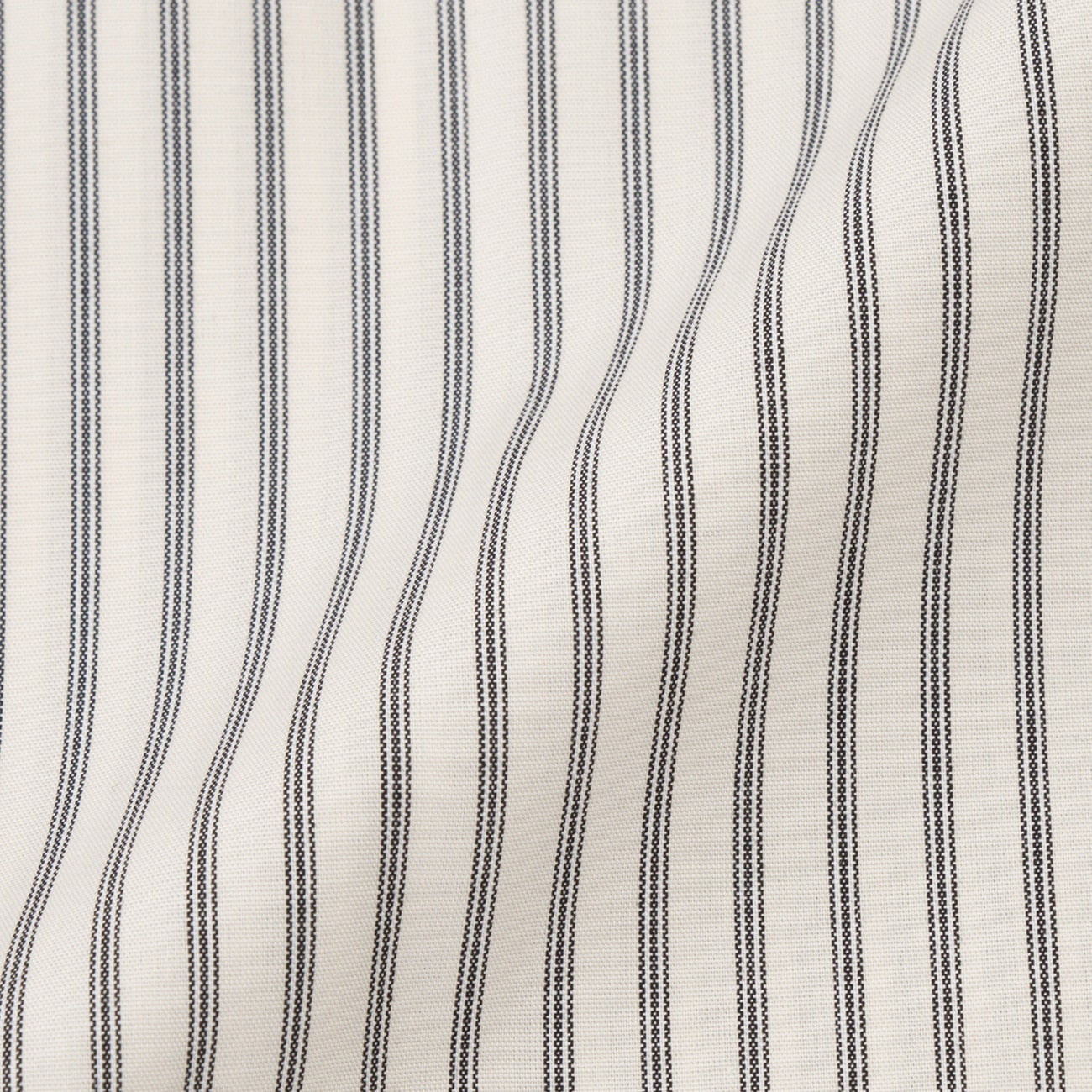 Super免熨烫 纯棉宽领条纹衬衫 - 米色_11