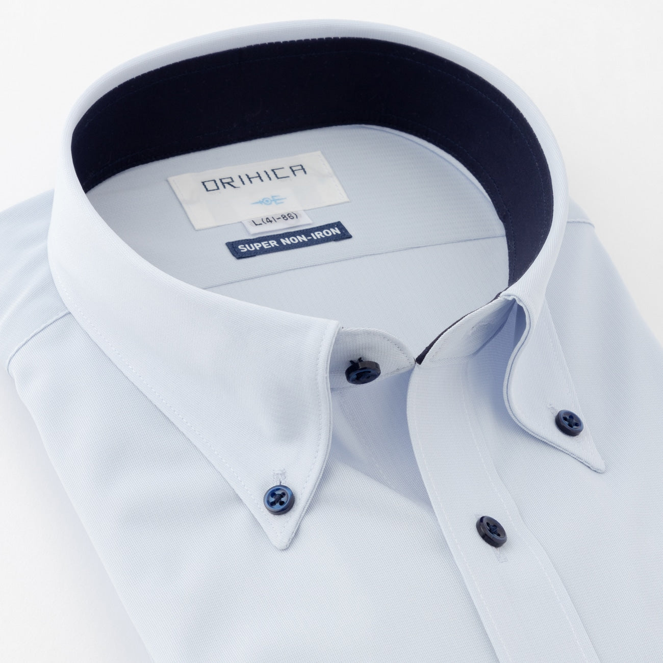 Super Non-Iron Stretch Button-Down Shirt - Blue_10
