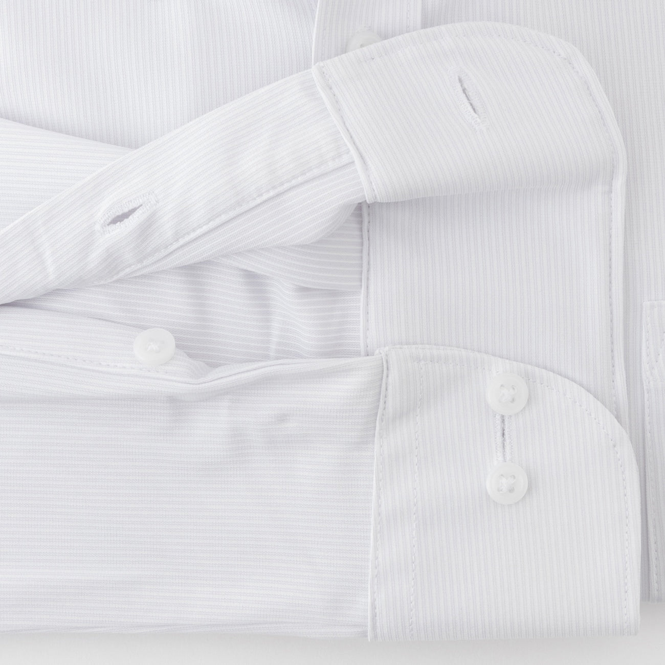 Super Non-Iron Stretch Button-Down Stripe Shirt - Gray_09