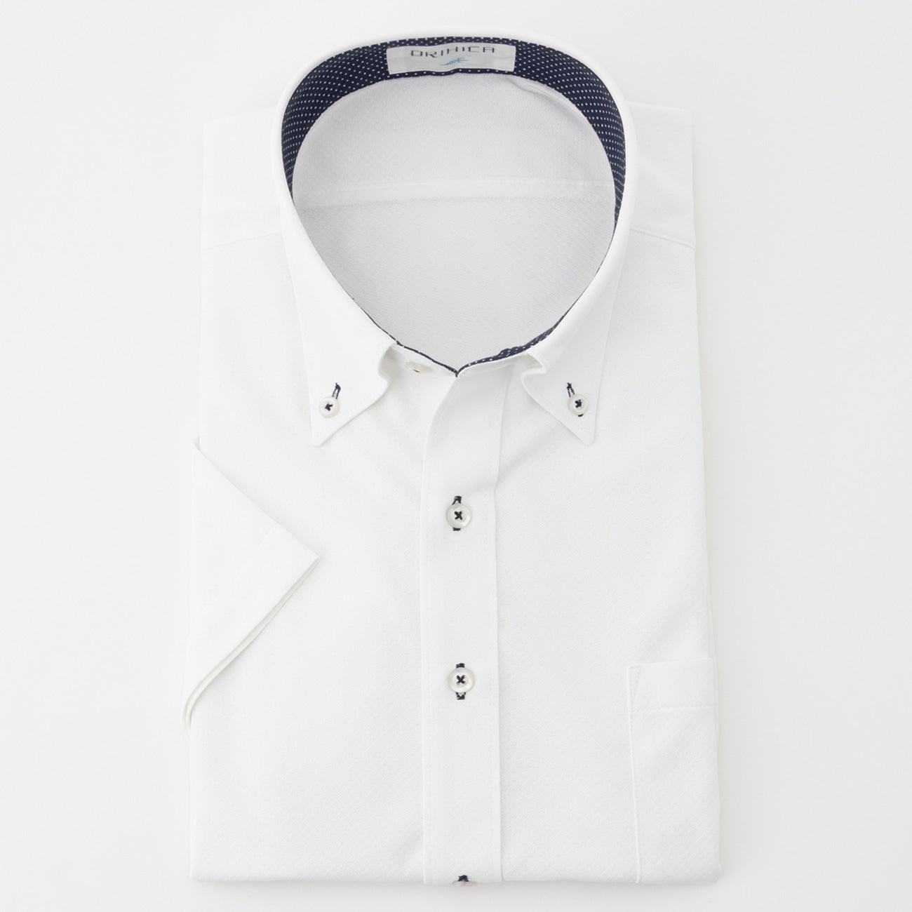 DRYDRY Super Non-iron Short Sleeve Button-down Shirt - White_10