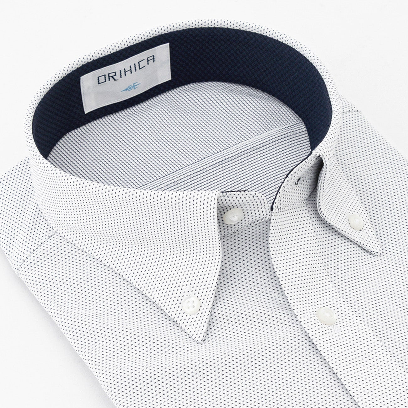 DRYDRY Super Non-iron Short Sleeve Button-down Shirt - Navy_09