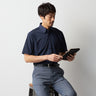 DRYDRY Super Non-iron Short Sleeve Button-down Shirt - Navy_07