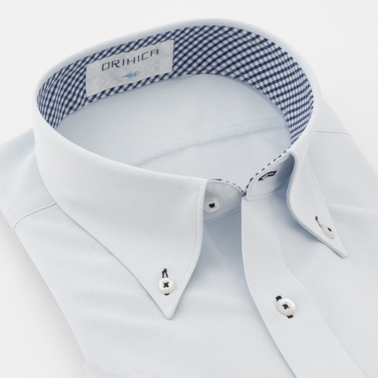 DRYDRY Super Non-iron Short Sleeve Button-down Shirt - Blue_07