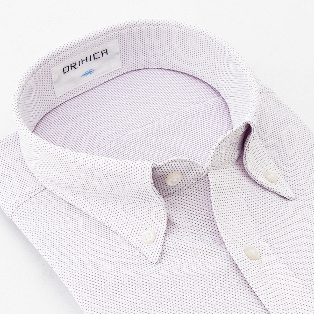 DRYDRY Super Non-iron Short Sleeve Button-down Shirt - Lavender_07